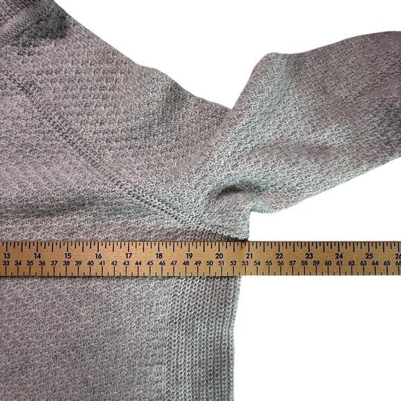 Banana Republic Alpaca Merino Wool Blend Funnel Neck Sweater Gray Small - Picture 4 of 12